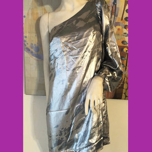 NICOLE MILLER Artelier Silver Dress ORIG. SAMPLE 6
